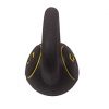 3-Piece Kettlebell Weight Set with 5, 10, and 15 lbs Kettlebells and HDPE Covered Ergonomic Wide Handles, Including Base Rack