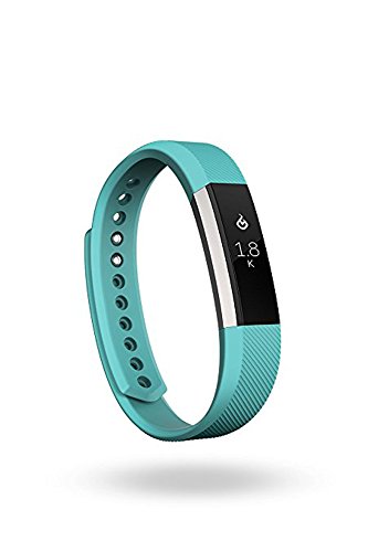 Fitbit Alta Fitness Tracker, Silver/Teal, Small