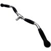 Curl Pulldown Bar with Full Rotation and Rubber Handle for Gym