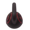 3-Piece Kettlebell Weight Set with 5, 10, and 15 lbs Kettlebells and HDPE Covered Ergonomic Wide Handles, Including Base Rack