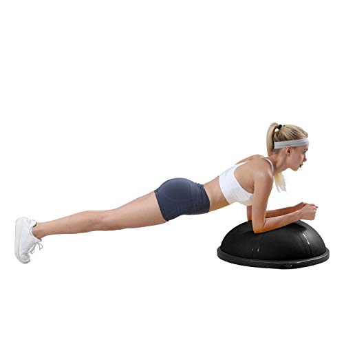 Finer Form Half Ball Balance Trainer with Resistance Bands
