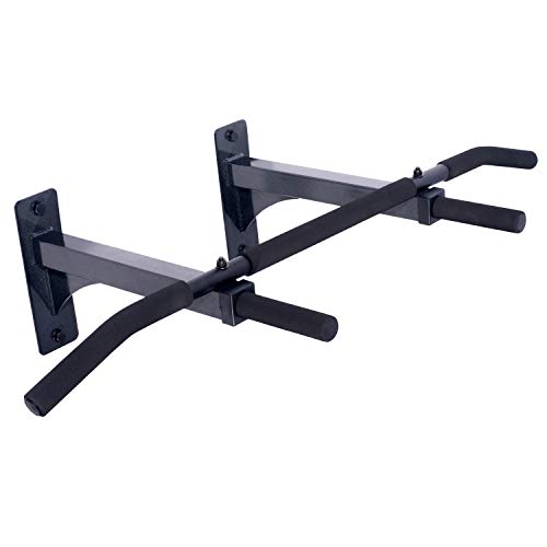 Ultimate Body Press Wall Mount Pull Up Bar with 4 Grip Positions