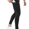 SILKWORLD Men's Compression Pants Pockets Cool Dry Athletic Leggings