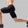 SILKWORLD Men's Compression Shorts Pockets Sports Running Tight