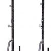 Adjustable Squat Rack Weight and Bar Holder for Home Fitness
