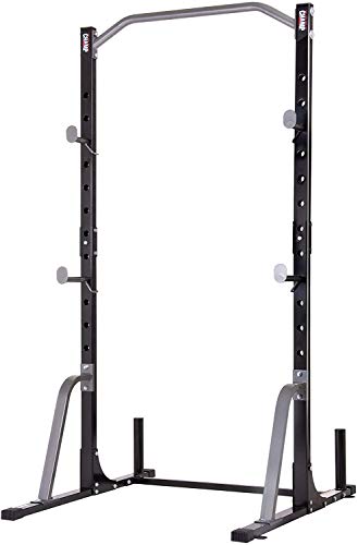 Adjustable Squat Rack Weight and Bar Holder for Home Fitness