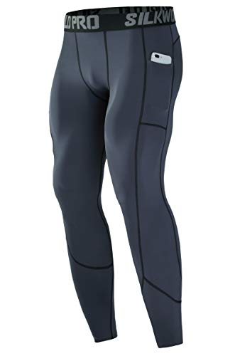 SILKWORLD Men's Long Johns Underwear Thermal TightsCompression Pants