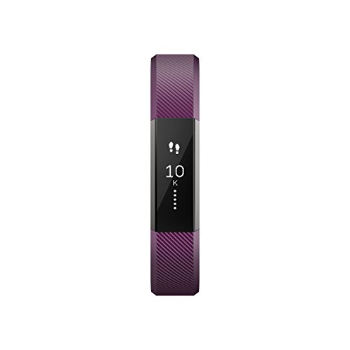 Fitbit Alta Fitness Tracker, Silver/Plum, Large