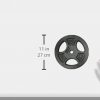 CAP Barbell Cast Iron 1" Standard Grip Plate for Strength Training