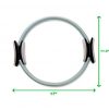Mind Reader PILRING-Gry Yoga/Pilates Ring Unbreakable Strength
