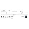 E.T.ENERGIC 7ft Olympic Weight Bar Workout Weightlifting Barbell