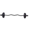 47in Curl Bar, Bending Weight Strength Training Home Fitness Equipment