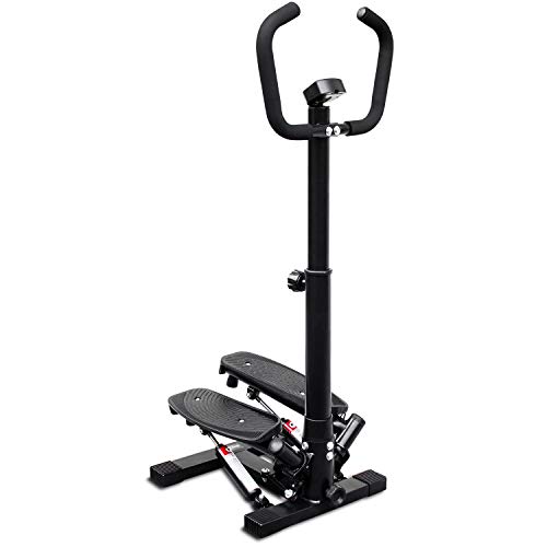 Deco Home Exercise Step Machine w/Adjustable Stability Handle Bars