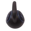 3-Piece Kettlebell Weight Set with 5, 10, and 15 lbs Kettlebells and HDPE Covered Ergonomic Wide Handles, Including Base Rack