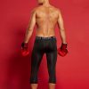 saraca core Men Youth Compression 3/4 Capri Pants Basketball