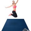 Premium Large Exercise Mat - 6' x 4' x 1/4" Ultra Durable, Non-Slip