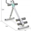 LeikeFitness Height Adjustable Ab Trainer Abdominal Workout Machine