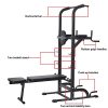 Power Tower Dip Station High Capacity 800lbs w/Weight Sit Up Bench
