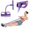 VISOFO Pedal Resistance Band, 4-Tube Natural Latex Yoga Pedal