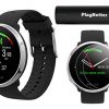 Polar Ignite Fitness GPS Watch Power Bundle (Black-Silver, Small)