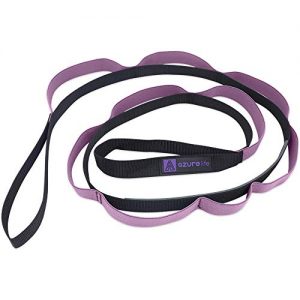 A AZURELIFE Stretch Strap with 11 Loops, Elastic Stretching Strap Band