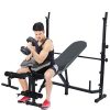 Adjustable Multi-Function Foldable Weight Bench and Fitness Barbell