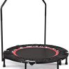 ANCHEER Foldable 40" Mini Trampoline Rebounder with Adjustable Legs