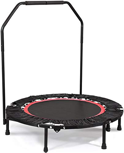ANCHEER Foldable 40" Mini Trampoline Rebounder with Adjustable Legs
