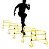ASENVER 4 Height Agjustable Speed Training Hurdles Set of 5