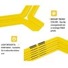 GOOGIC Hexagon Agility Speed Rings, Training Ladder Set
