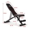 FLYBIRD Adjustable Bench,Utility Weight Bench for Full Body Workout