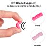 Zonon 3 Pieces Soft Beaded Jump Rope Adjustable Segment