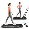 Goplus 2 in 1 Folding Treadmill, 2.25HP Under Desk Electric Treadmill