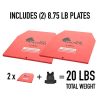 WOLF TACTICAL Weight Vest Plates - 5.75/8.75/14.5LB Pairs