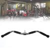 Curl Pulldown Bar with Full Rotation and Rubber Handle for Gym