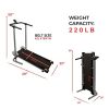 Manual Compact Walking Treadmill with LCD Monitor