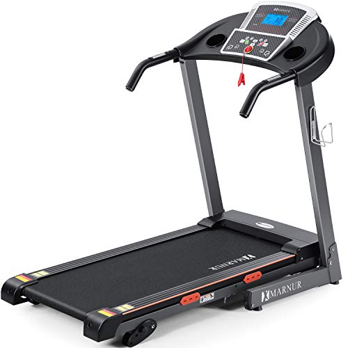 MARNUR Electric Treadmill Foldable 17" Wide Running Machine