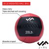 j/fit Medicine Ball, Red/Black, 20-Pound