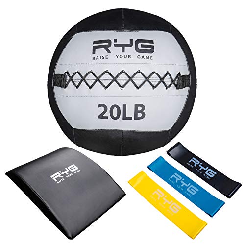 Raise Your Game Wall Ball Core Workout Set with Ab Mat