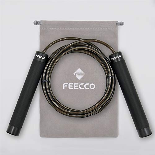 Feecco Burno Lite Jump Rope for Fitness, 1/2 lb weighted