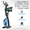 Folding Exercise Bike with 10-Level Adjustable Magnetic Resistance
