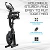 Folding Exercise Bike with 10-Level Adjustable Magnetic Resistance