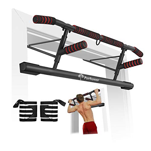 PATHONOR Pull Up Bar for Doorway Strength Training Pull Up Bars