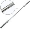 Weight Bar with Two Collars Solid Iron Weighted Workout Bar