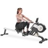 Magnetic Rowing Machine with LED Monitor and Adjustable Resistance