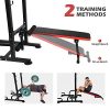 KAC Power Tower with Weight Bench, Adjustable Dip Station