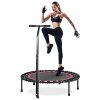 Mini Trampoline with Adjustable Handle Fitness Rebounder