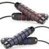 Jump Rope Tangle-Free with Ball Bearings Rapid Speed Skipping Rope Cable