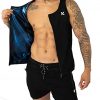Kewlioo Men's Heat Trapping Zipper Sweat Enhancing Vest