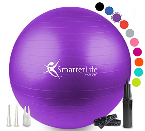 Exercise Ball for Yoga, Balance, Stability from SmarterLife